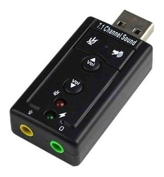 Placa De Sonido Externa Usb 7.1 Tipo Pen Adaptador