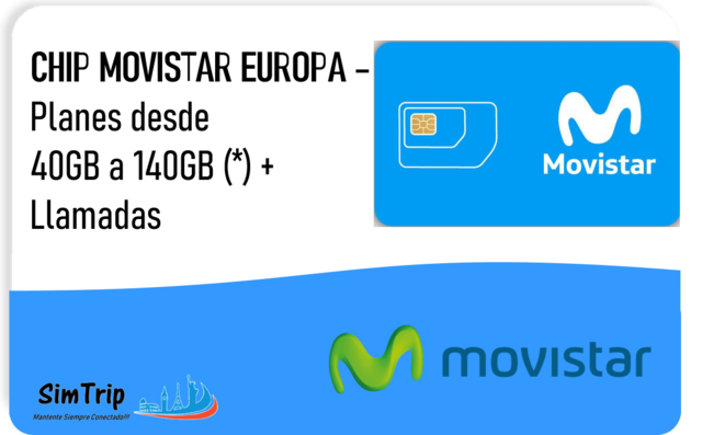 Movistar tarjeta Sim Europa, tarjeta Sim prepago Europa, Datos