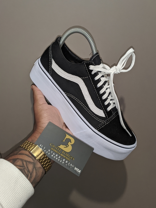 Vans shops branco plataforma