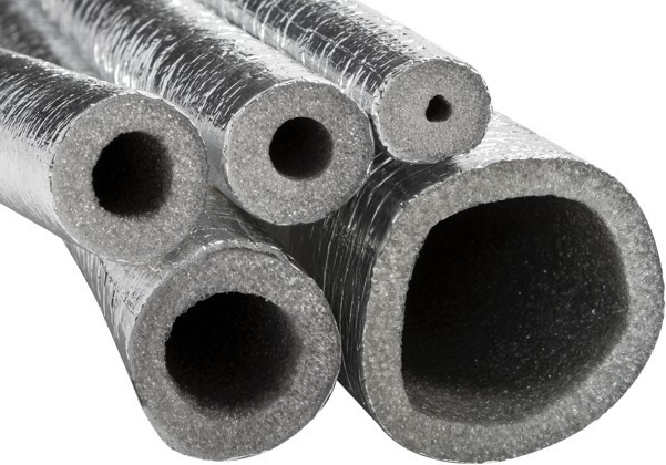 Tubo de aislamiento de espuma de 3/4 pulgadas 1 1-1/4 pulgadas 1-1/2  pulgadas 2-1/2 pulgadas 3 1/2 pulgadas 4 pulgadas ID, tubo de aluminio