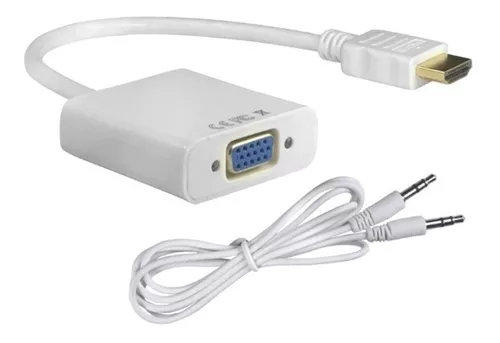 Conversor HDMI a VGA con audio y alimentación 