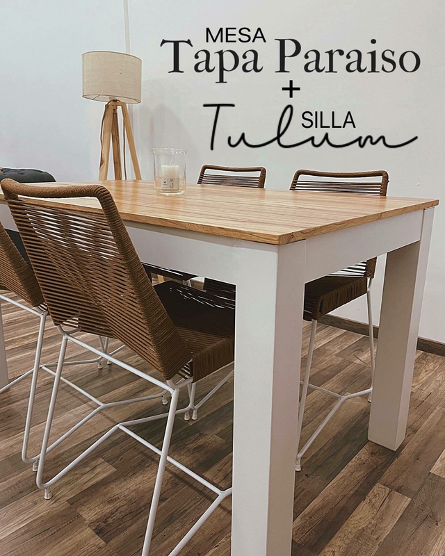 Mesa Tapa Paraiso con Silla Tulum - Todo en Muebles