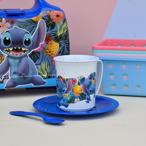 Taza con tapa Stitch – Tazas Mágicas y más