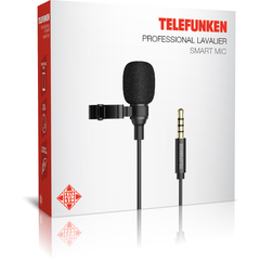 Microfone de Lapela Telefunken p/ smartphone plug 3,5mm - TFSMARTMIC