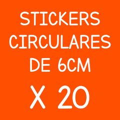 Stcikers de 6cm - X20 - comprar online