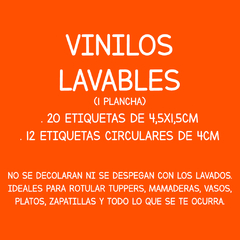VINILOS LAVABLES - 1 plancha - La Usina Creativa