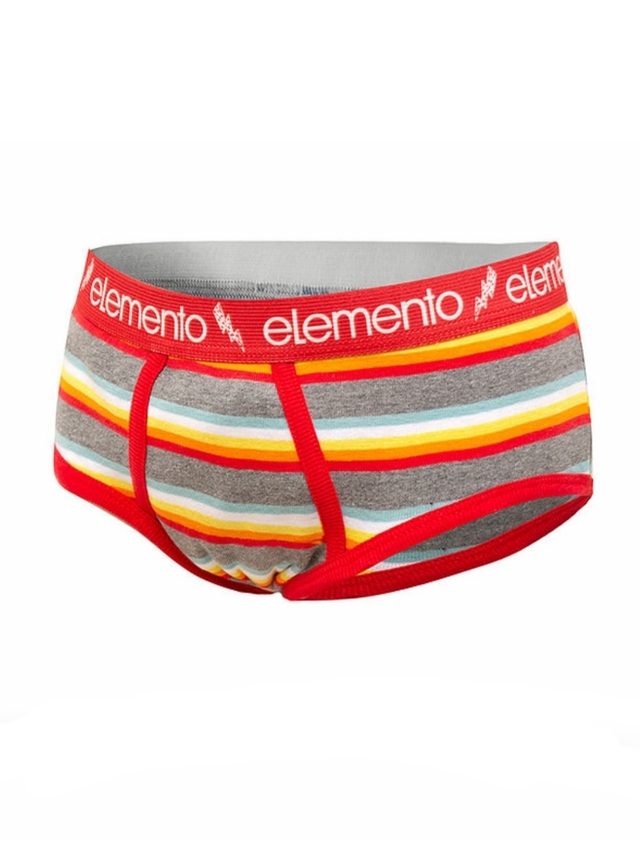 Slip Elemento Art. 704 Ni os con el stico visible rayados T. 1 al 6