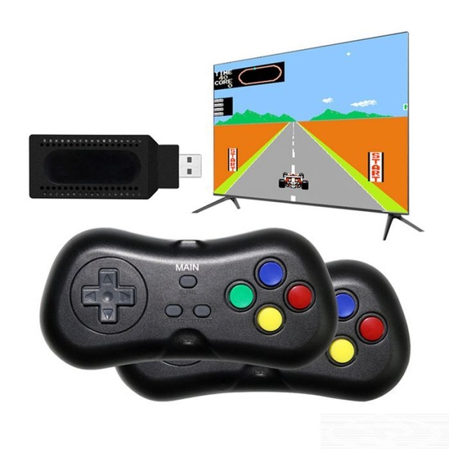 Nuolin Consola de juegos portátil F1 con ventilador USB, pantalla