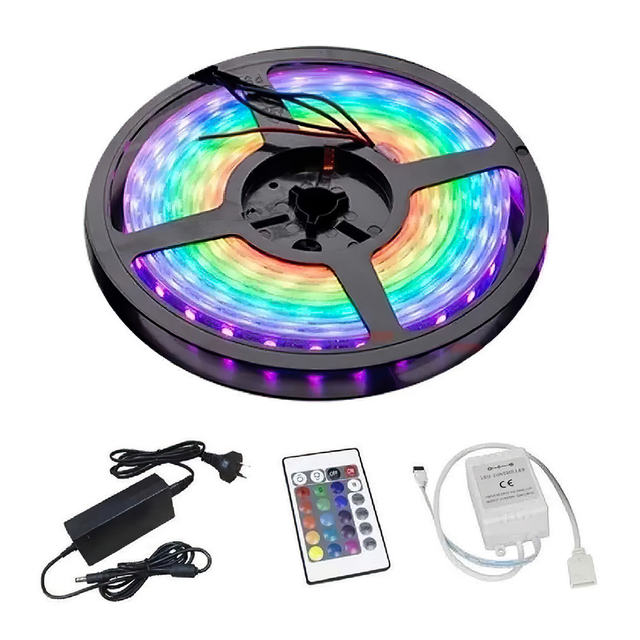 Luces Tira Led Usb Rgb 5050 5 Mts Para Lcd Tv Con Control