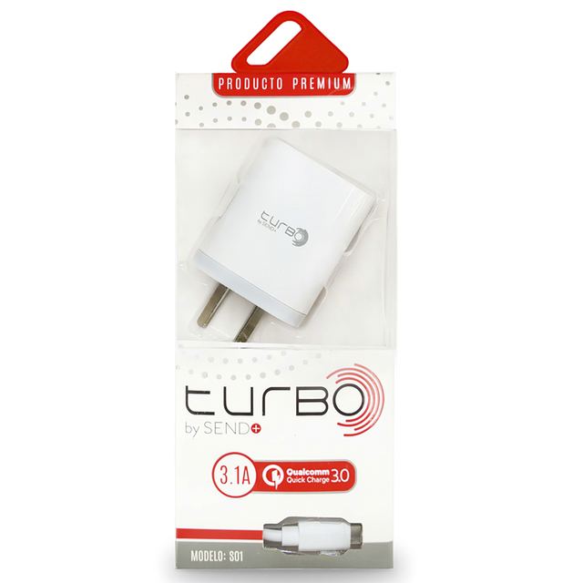 Cargador Usb Tipo C Turbo Quick Charge 3.0 Rapido Celular