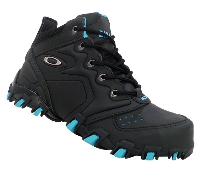 Tenis oakley preto com fashion azul