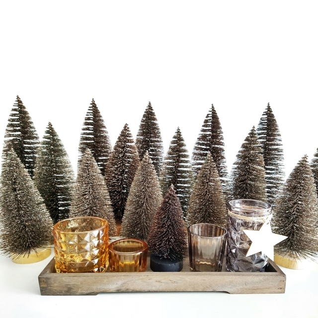 Set 3 porta velas decorativas Navidad