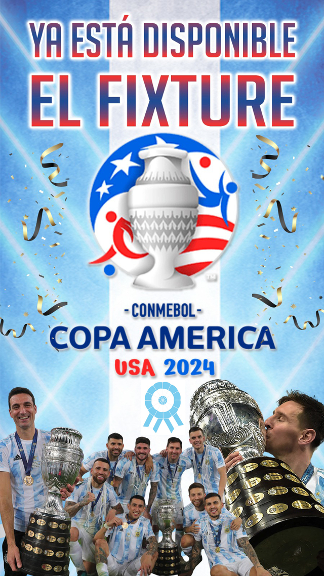 Fixture 2024 Copa AMERICA Comprar en Zocan Imprenta