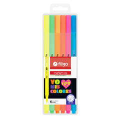 MARCADORES FILGO 036 FLUO X 6