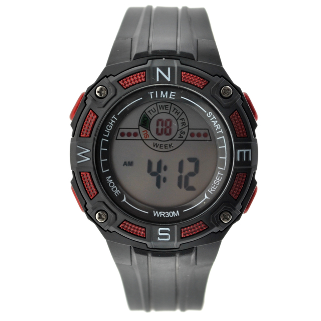 Reloj Hombre Digital Marca Time SUMERGIBLE - 6 Meses De Garantia + ESTUCHE  / TM-21