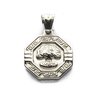 Dije Medalla Arbol De La Vida Octágono Con Guarda de Acero Quirúrgico 316L, Alt: 3 cm Incl, Argolla, / 500AV-2