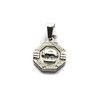 Dije Medalla Arbol De La Vida Octágono Con Guarda de Acero Quirúrgico 316L, Alt: 2,4 cm Incl, Argolla, / 500AV-3