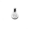 Dije Medalla D&K San Benito de Acero Quirúrgico 316L, Alt: 1,8 cm incl, Argolla, / 500RE-138