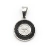 Medalla esmaltada negra espiritu santo 2 cm D&K / 500RE-259