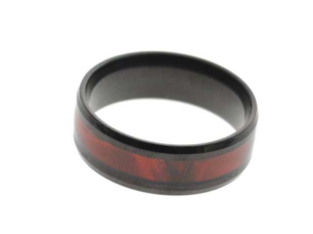 Anillo acero quirurgico clearance negro