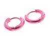 Aros acero quirurgico argollas rosa metalico 9 mm D&K / 200AR-124