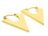 Aros acero dorado argollas triangulo 9 mm D&K / 1400DO-8