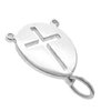 Dije acero quirurgico centro de rosario con medalla de cruz 35 mm D&K / 1600LE-190