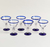 Copa Martini Blue SET x 6 - comprar online