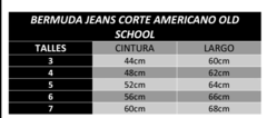 Bermuda Jeans Corte Americano TDK nuevo - tienda online