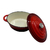 Olla oval de hierro esmaltado roja 30 cm - comprar online