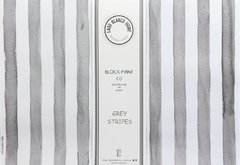 Block de Individuales de Papel - Grey Stripes