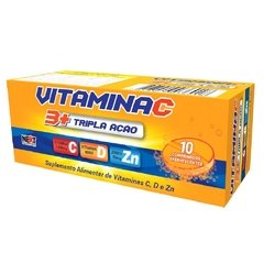Vitamina C 1000mg Tripla Ação - 10 Comprimidos Efervescentes | Next Nutrition Suplementos