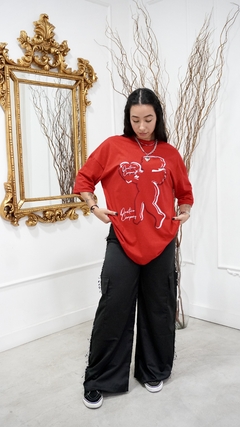 Camiseta Oversized Angel Company Vermelho na internet