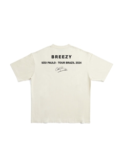 Camiseta Oversized Chris Brown Face Off White - comprar online