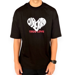 Camiseta Oversized True Love Preto