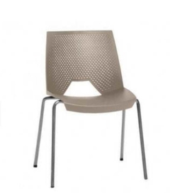 Cadeira STRIKE Frisokar Areia pés cromados - comprar online