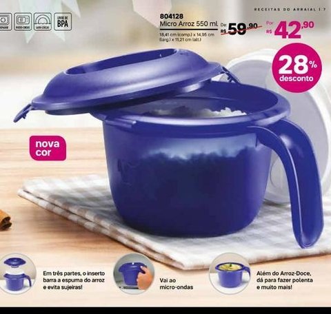 Micro Arroz 550ml tupperware