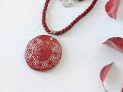 Medallón Mandala en cordón trenzado - tienda online