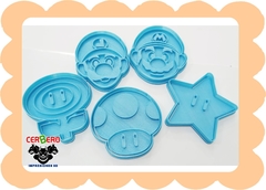 Sets de cortantes Mario Bros x5