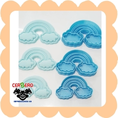 Sets cortantes Arcoiris con nube x3 - comprar online