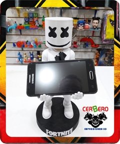 Soporte para celular y/o joystick Marshmello - Cerbero Impresiones 3D