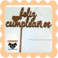 Toppers Feliz Cumpleaños en internet