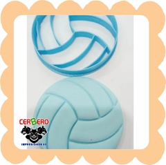 Cortante con sello motivo Pelota de Voley - comprar online