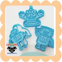 Sets cortantes Robots x3