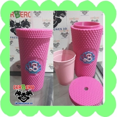 Vaso Barbie XXL con tapa y sorbete - comprar online