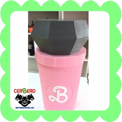 Vaso Barbie Diamante con sorbete