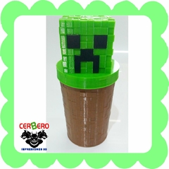 Vaso Minecraft con tapa y sorbete en internet