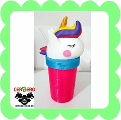 Vaso Unicornio con sorbete