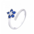 Anillo Flor Azul 2.300.011