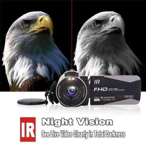 Videocámara Digital Cámara Con Ir Noche Visión Hd Digital Ví